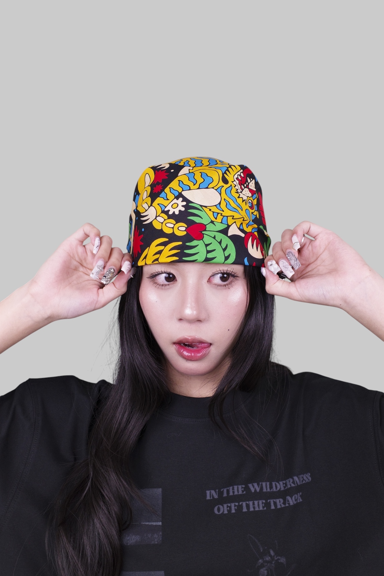 『Always_Good』叢林系列 老虎 鸚鵡 絲巾 方巾 頭巾