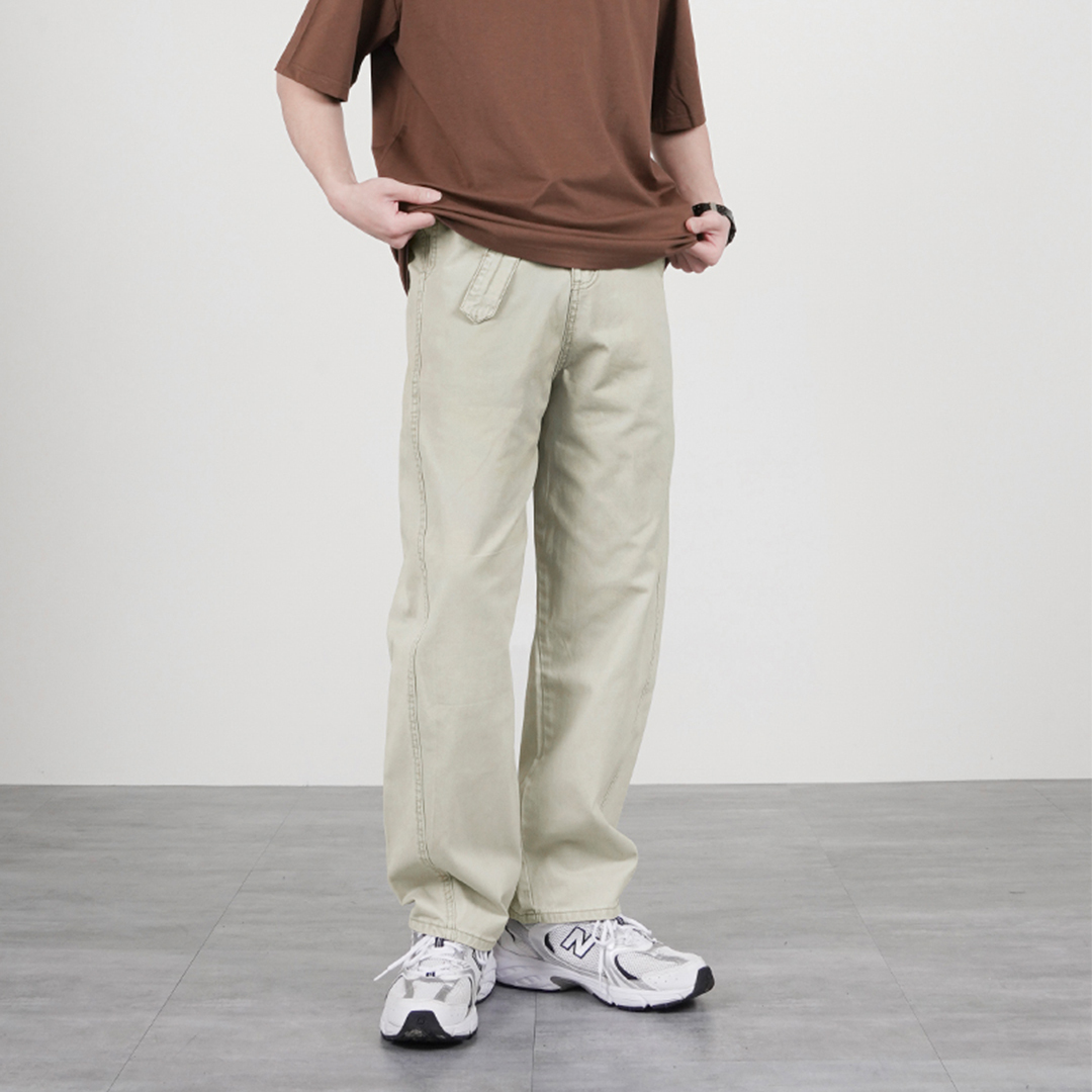 復古水洗工裝褲 LJ-1009 NB