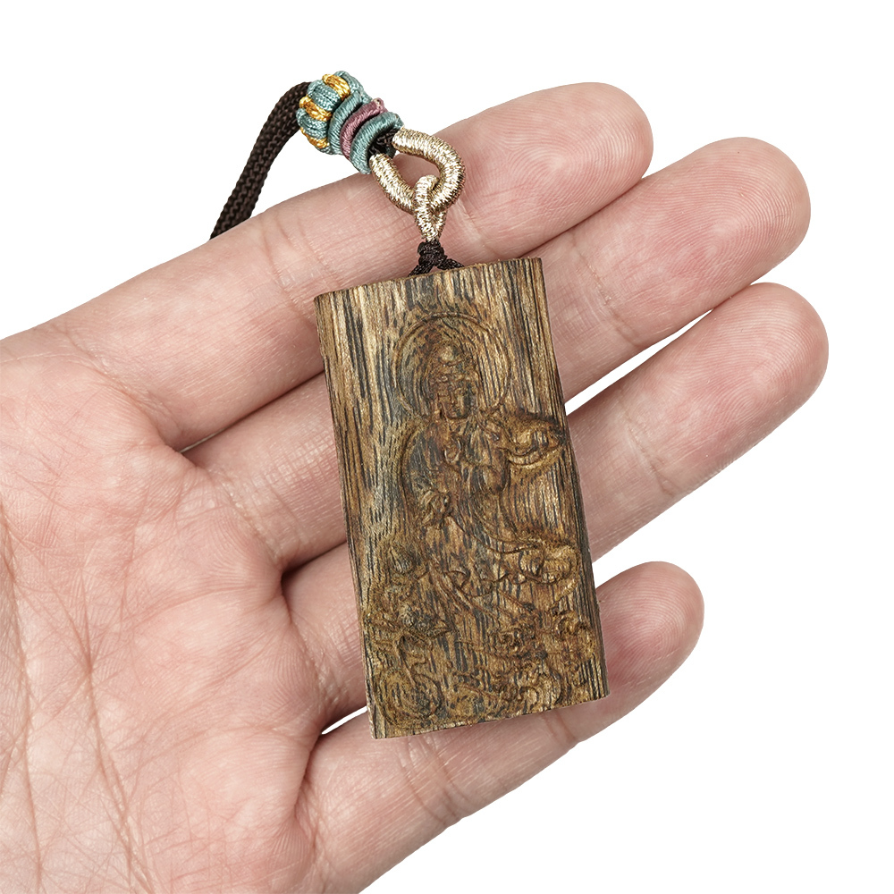 沉香頂級海南棋楠沉香觀世音菩薩13.2g 海南棋楠沉香吊墜