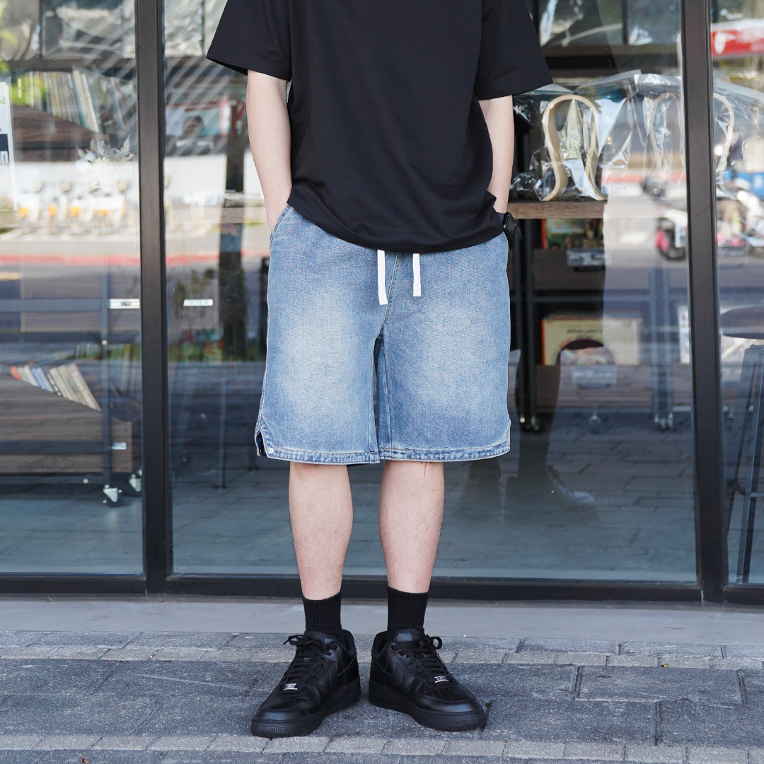 shorts - 小側開水洗牛仔短褲 LJ-313