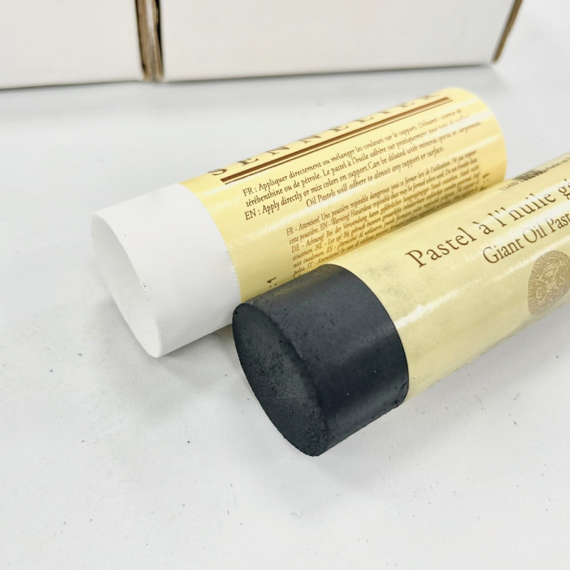 法國 SENNELIER 申內利爾 巨型油性粉彩 98ml 單支 白/黑
