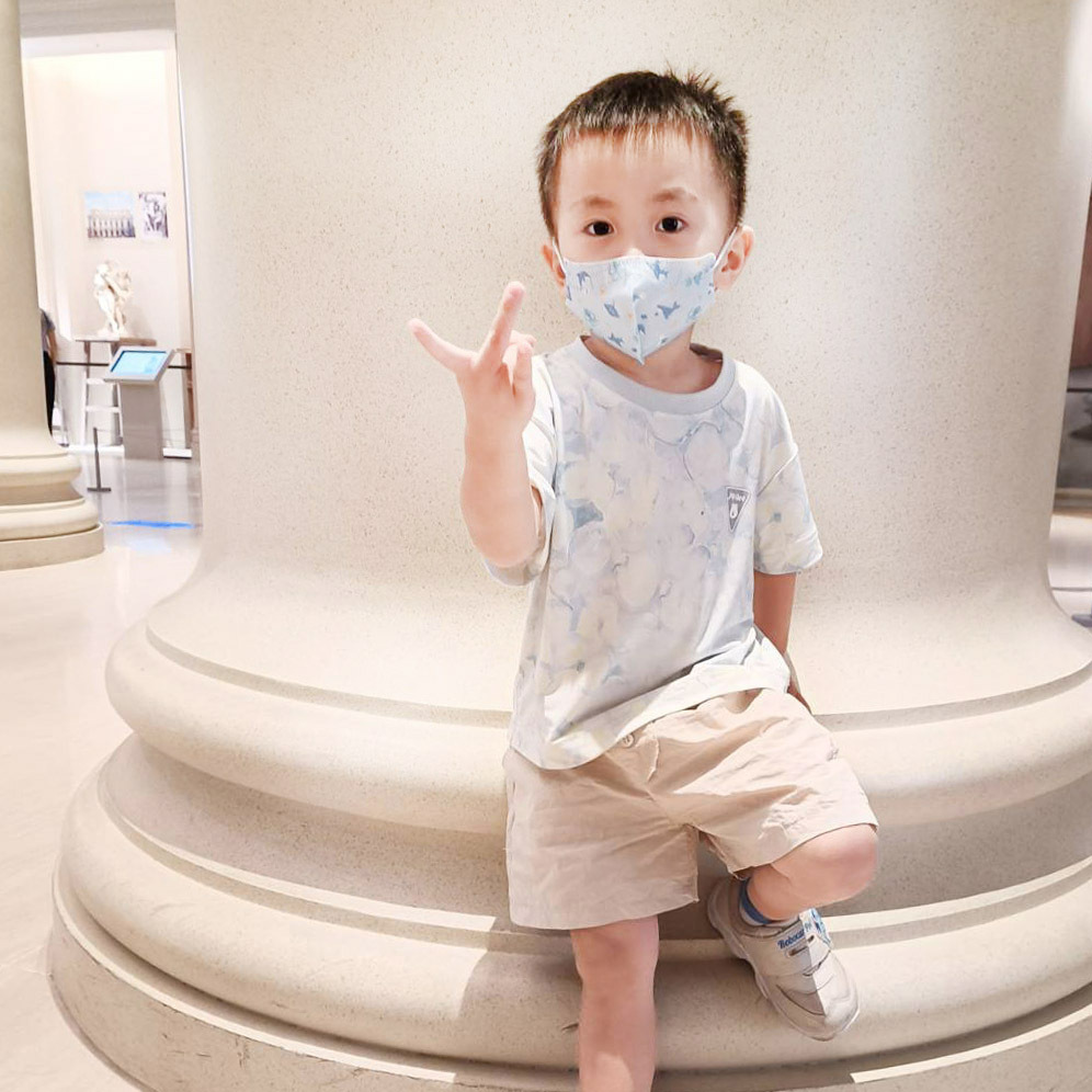 【H50834】小熊躲貓貓棉質休閒短褲