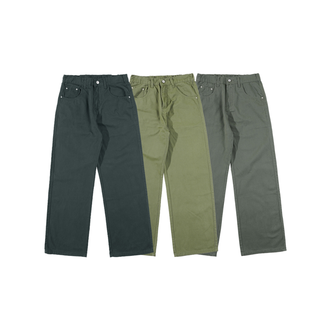 鬆緊褲頭 基礎純色直筒褲 LJ-2524 LJNB