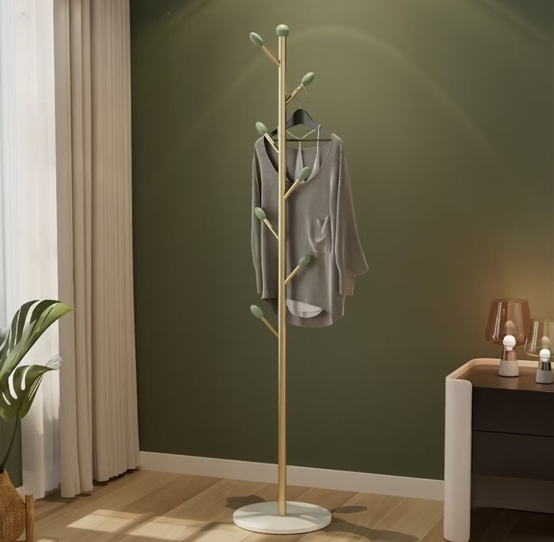 簡約風岩板金屬衣帽架