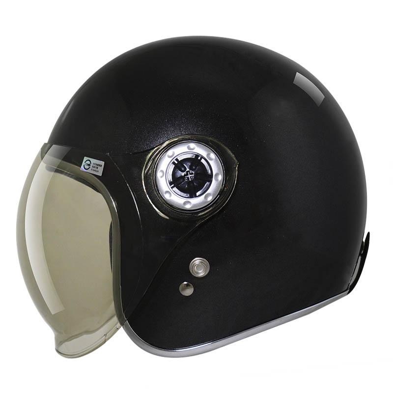 THH T311N 素色 曜石黑 3/4罩