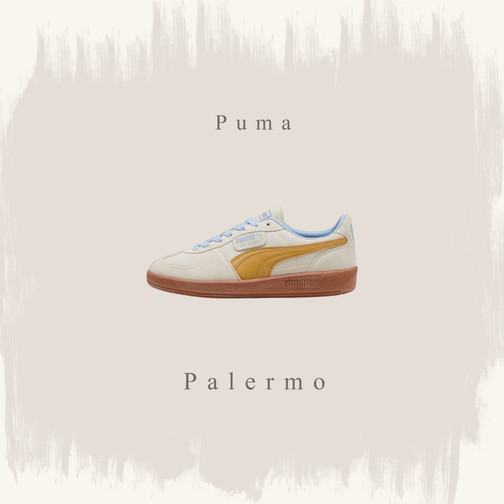 PUMA PALERMO 米白 黃藍 休閒鞋 德訓鞋 彪馬 女鞋 396463-62