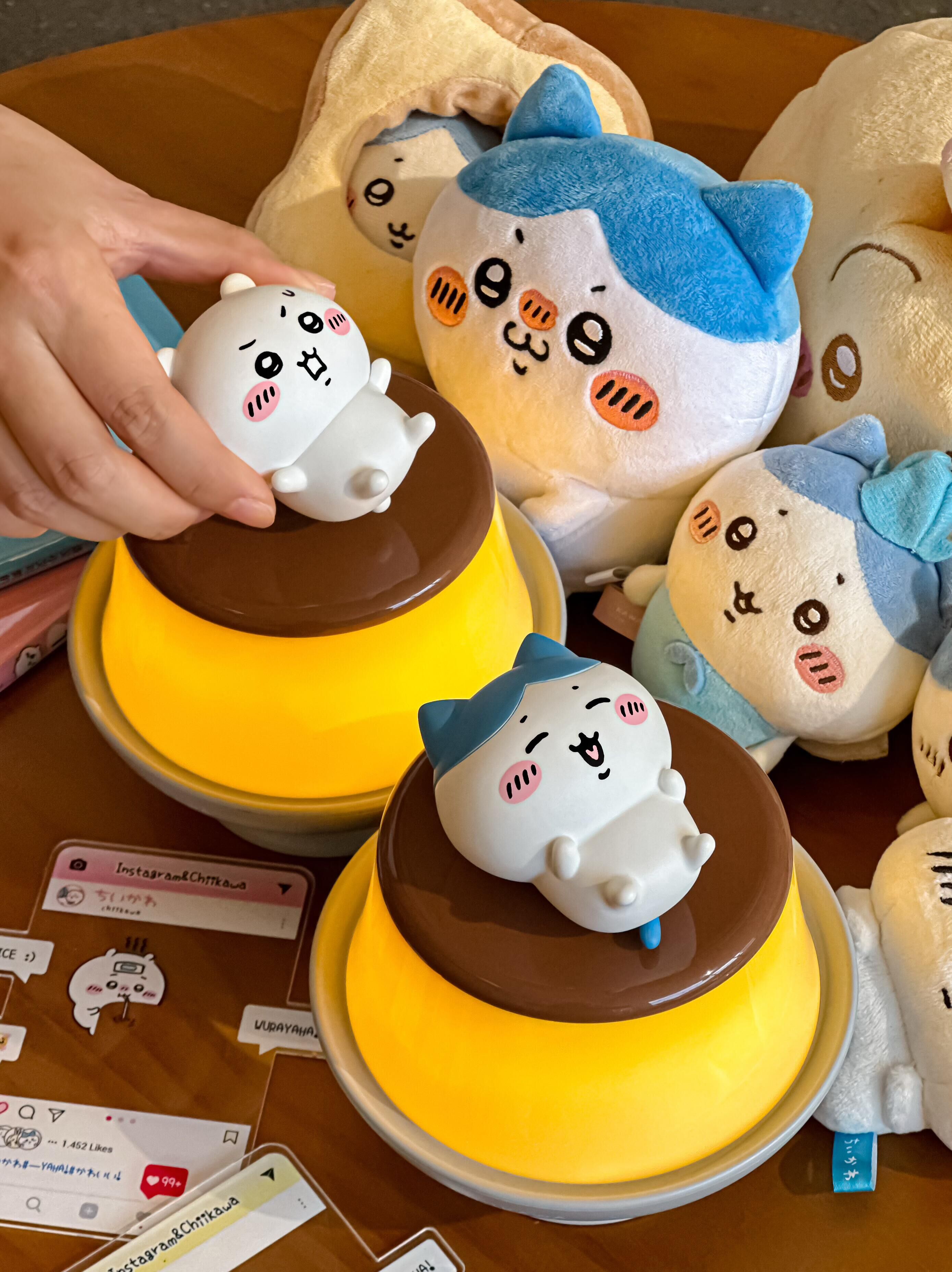 Chiikawa 吉伊卡哇 正版授權 布丁小夜燈 呼吸燈 公仔 小八 烏薩奇 吉伊卡哇/預購