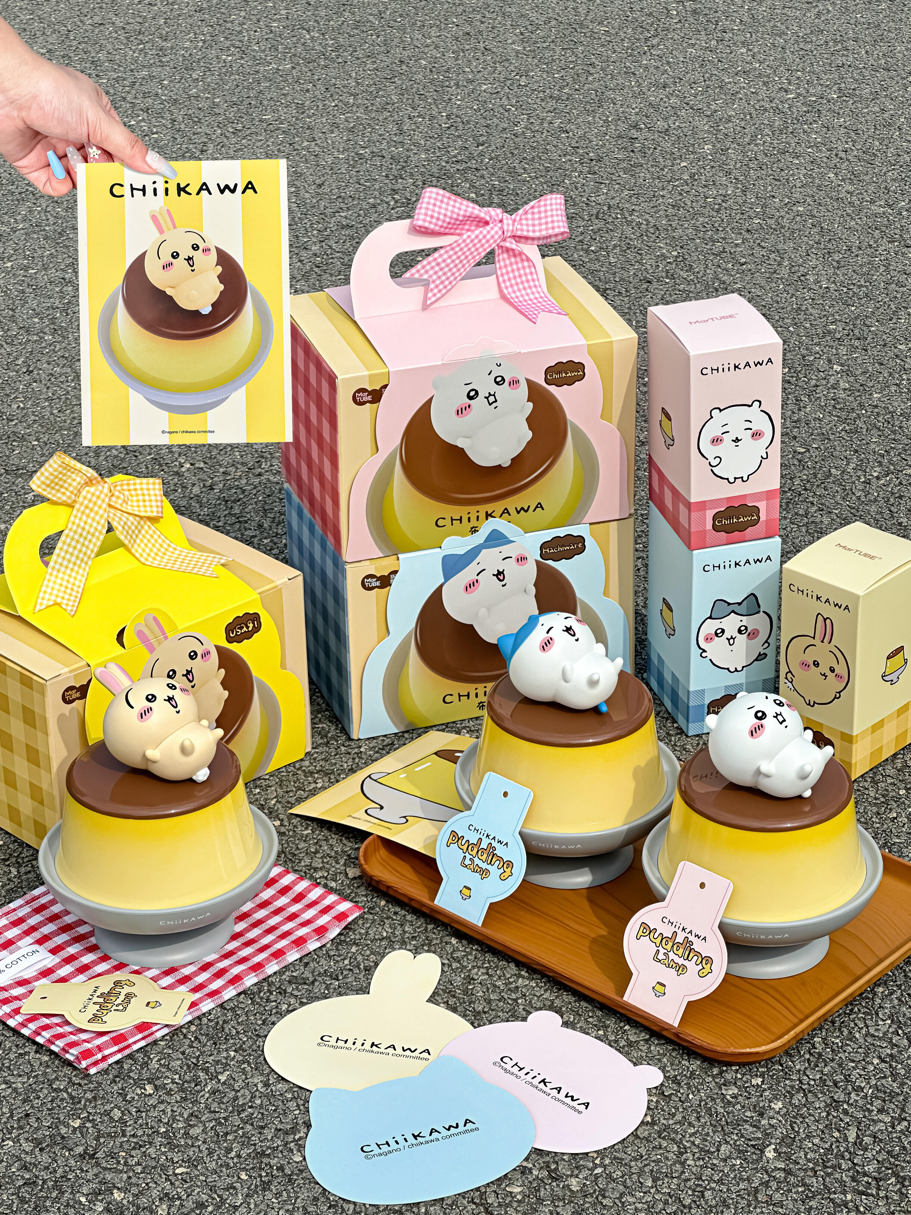 Chiikawa 吉伊卡哇 正版授權 布丁小夜燈 呼吸燈 公仔 小八 烏薩奇 吉伊卡哇/預購