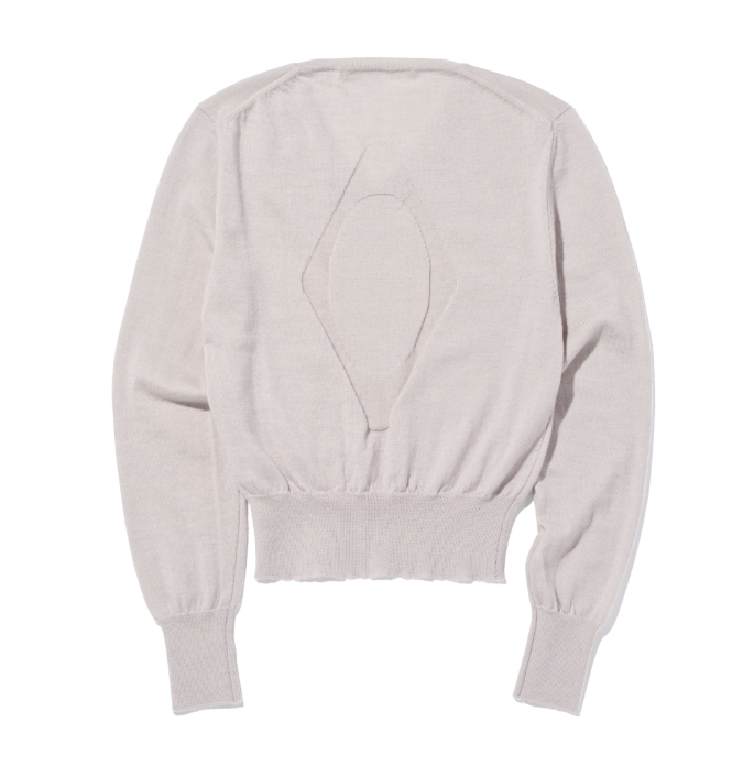Mischief  MSCHF  許光漢、秀智愛牌 /  V-NECK PULL OVER KNIT TOP_LIGHT PINK GREY V 領套頭針織上衣 淺粉紅 灰色 / AUG25