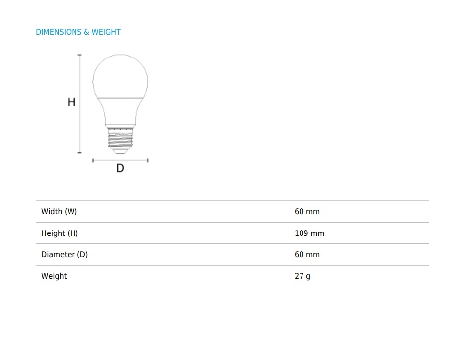 曼佳美 LG7109.6V1/E27/9.6W/4000K 9.6W 4000K E27 LED 燈泡