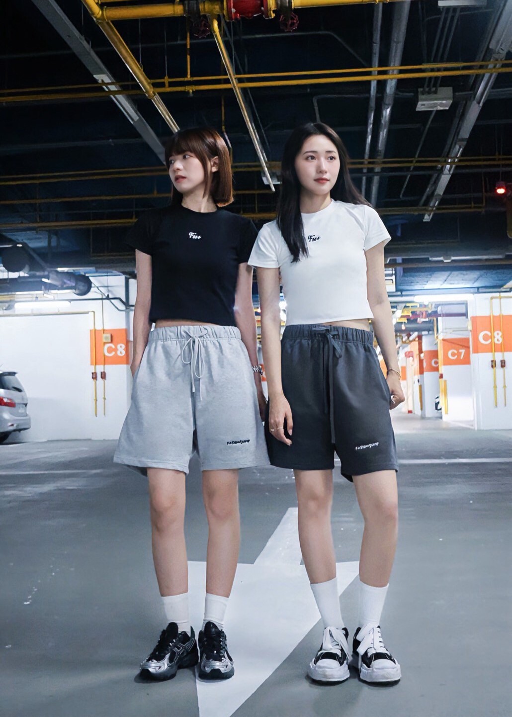 （現貨）FASHIONJUMP Heavy Weight Logo Cotton Casual Shorts “440G” / 品牌 刺繡Logo 重磅 棉褲 短褲