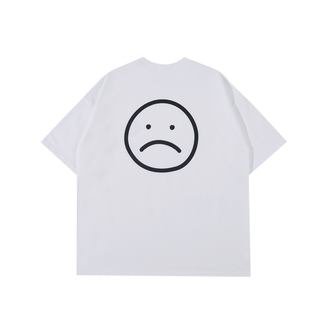 boring 反笑臉 印刷t-shirt