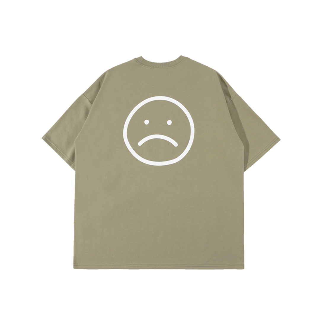 boring 反笑臉 印刷t-shirt