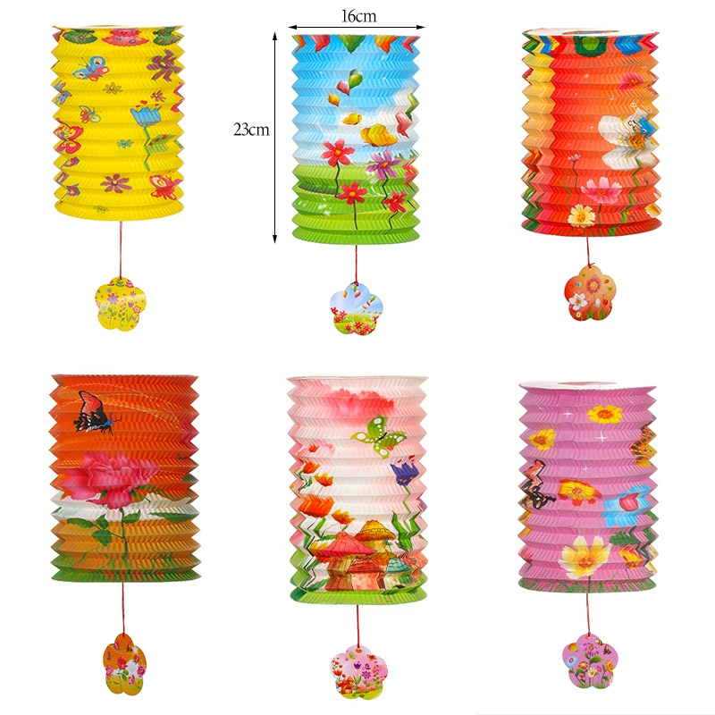 中秋節傳統折疊紙燈籠 -12個裝 MD4568