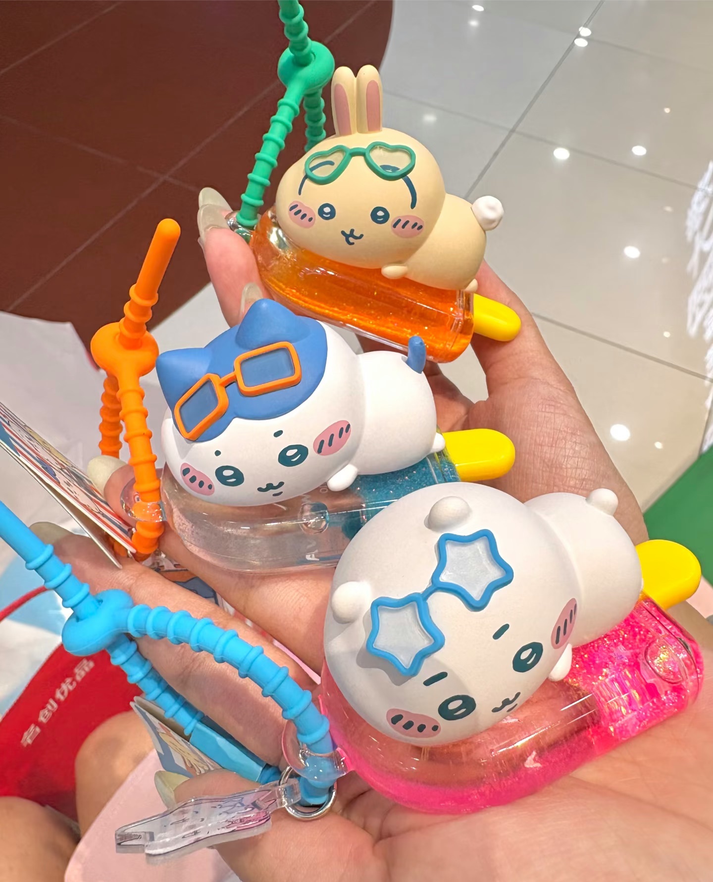 KTQ STORE ‧ Miniso X chiikawa 吉伊卡哇 酷暑夏日主題 雪糕吊飾 三款