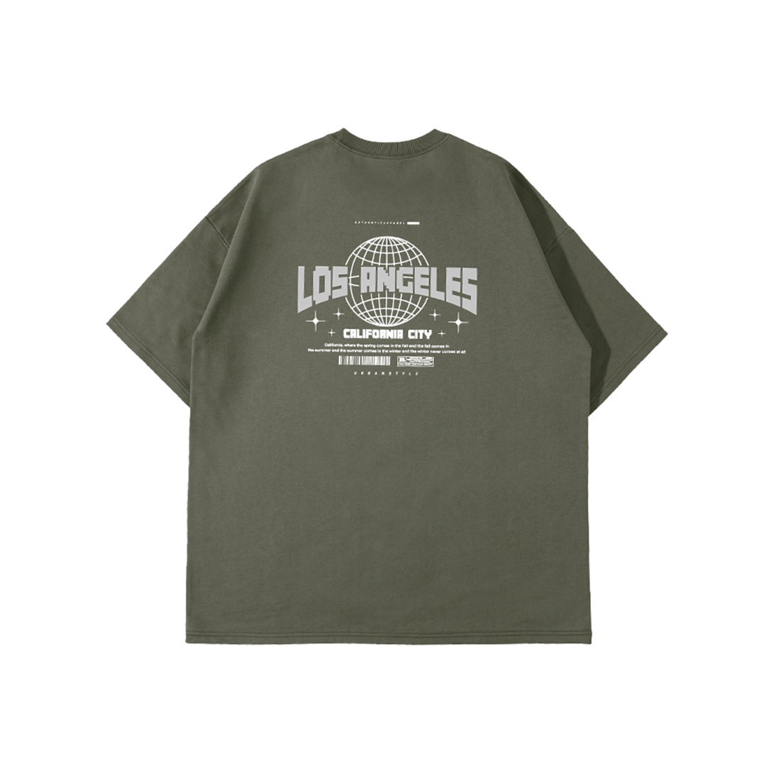 t-shirt 自帶閃耀 LOS ANGELES 反射光短T
