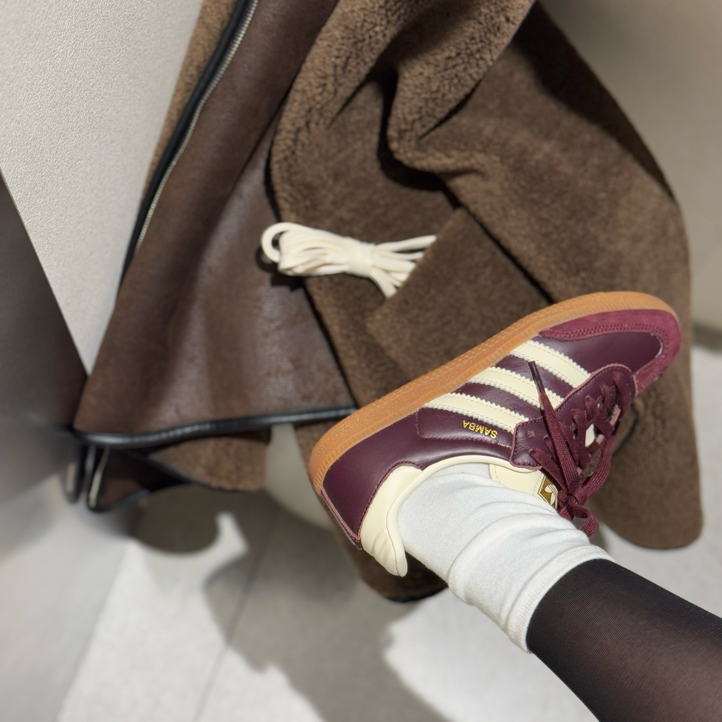 Adidas Originals Samba OG 勃根地酒紅 金標 焦糖底 復古 德訓鞋 ID0477