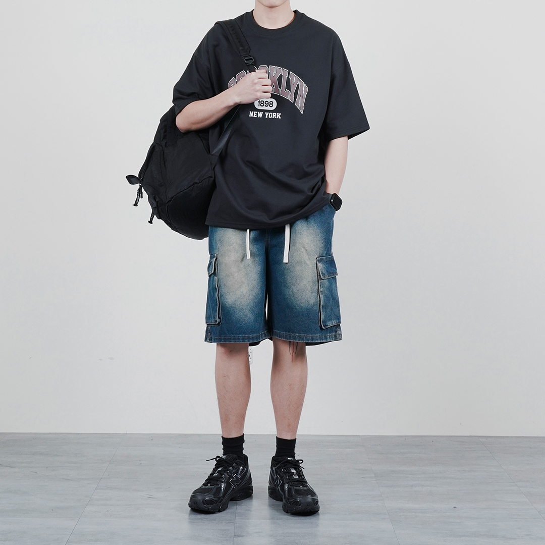 shorts 水洗牛仔工作短褲 LJ-262