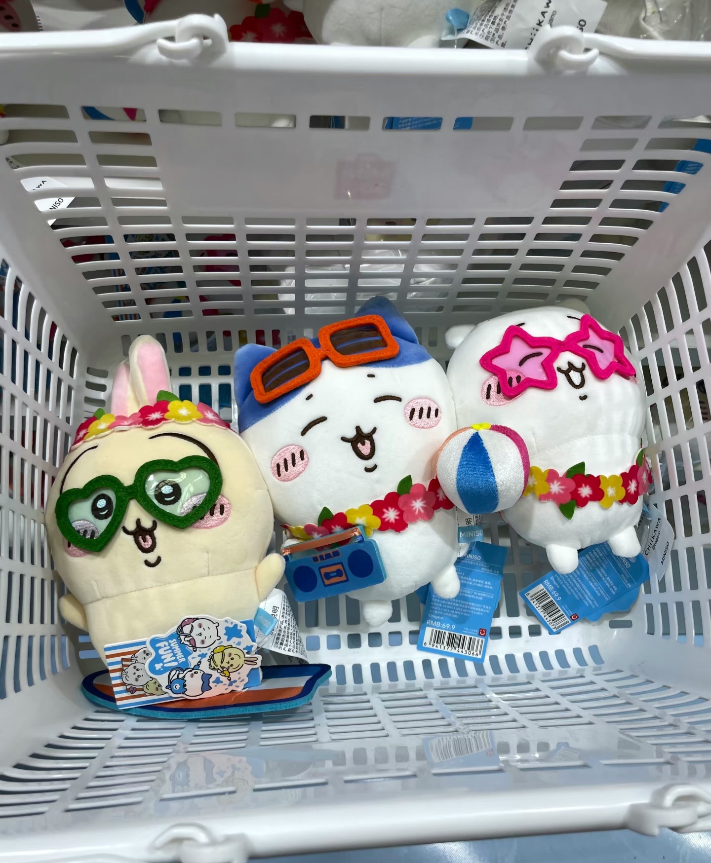 KTQ STORE ‧ Miniso X chiikawa 吉伊卡哇 酷暑夏日主題 花環公仔