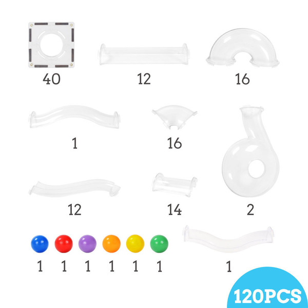 MNTL 球道探險家組合 Ball Run Explorer 全透明款 (120pcs)