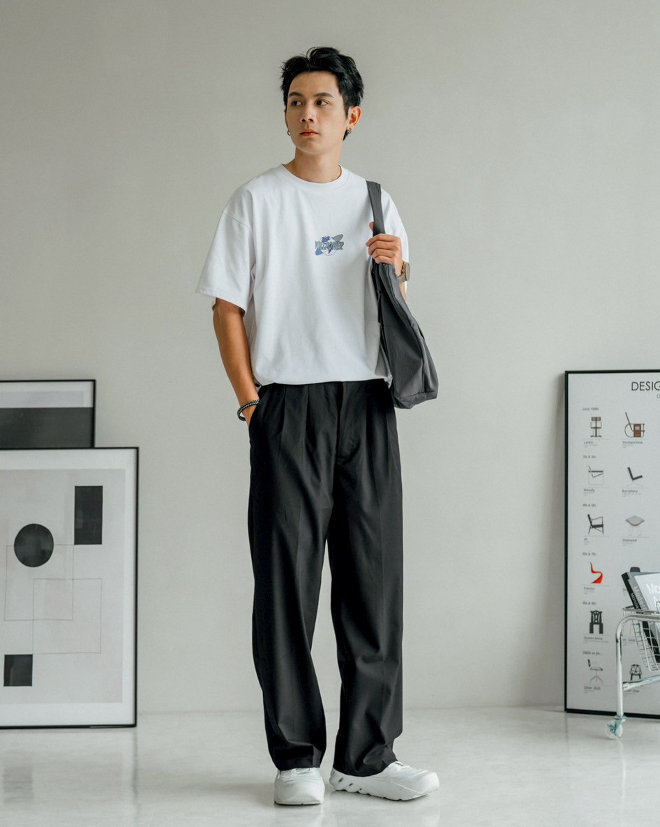 #6450 俐落打摺西裝長褲