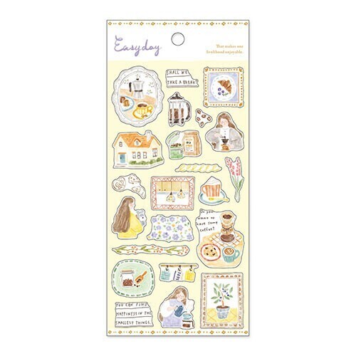 MIND WAVE 貼紙: Easy day 82375 coffee