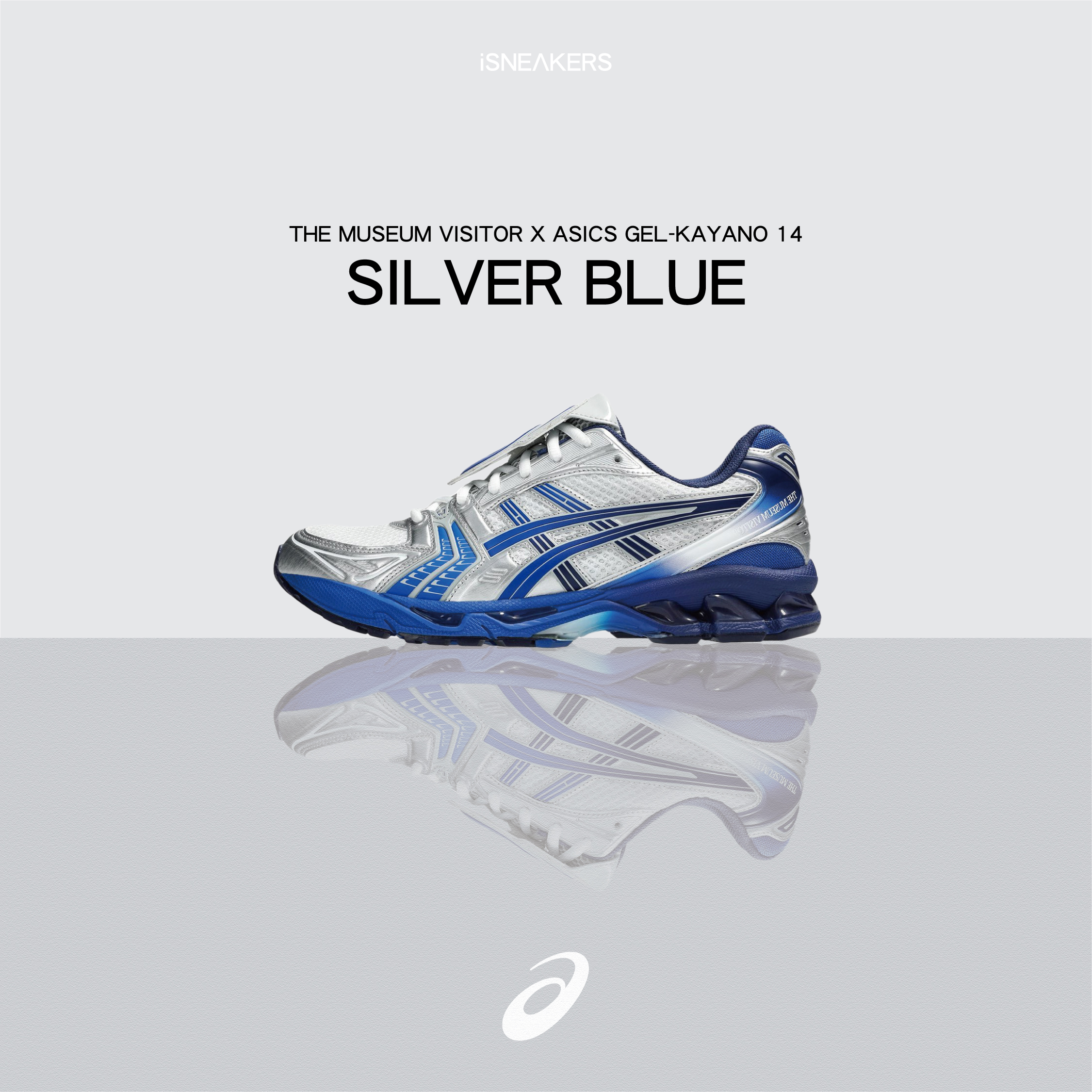 iSNEAKERS｜The Museum Visitor x Asics Gel-Kayano 14 "Silver Blue" 藍銀漸層 1203A528-020