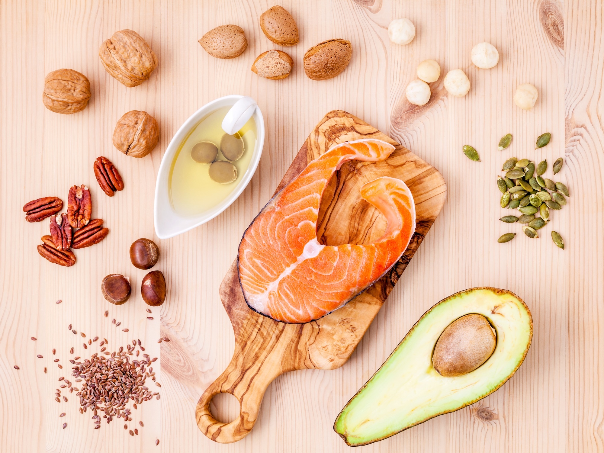 omega 3 食物來源示意圖
