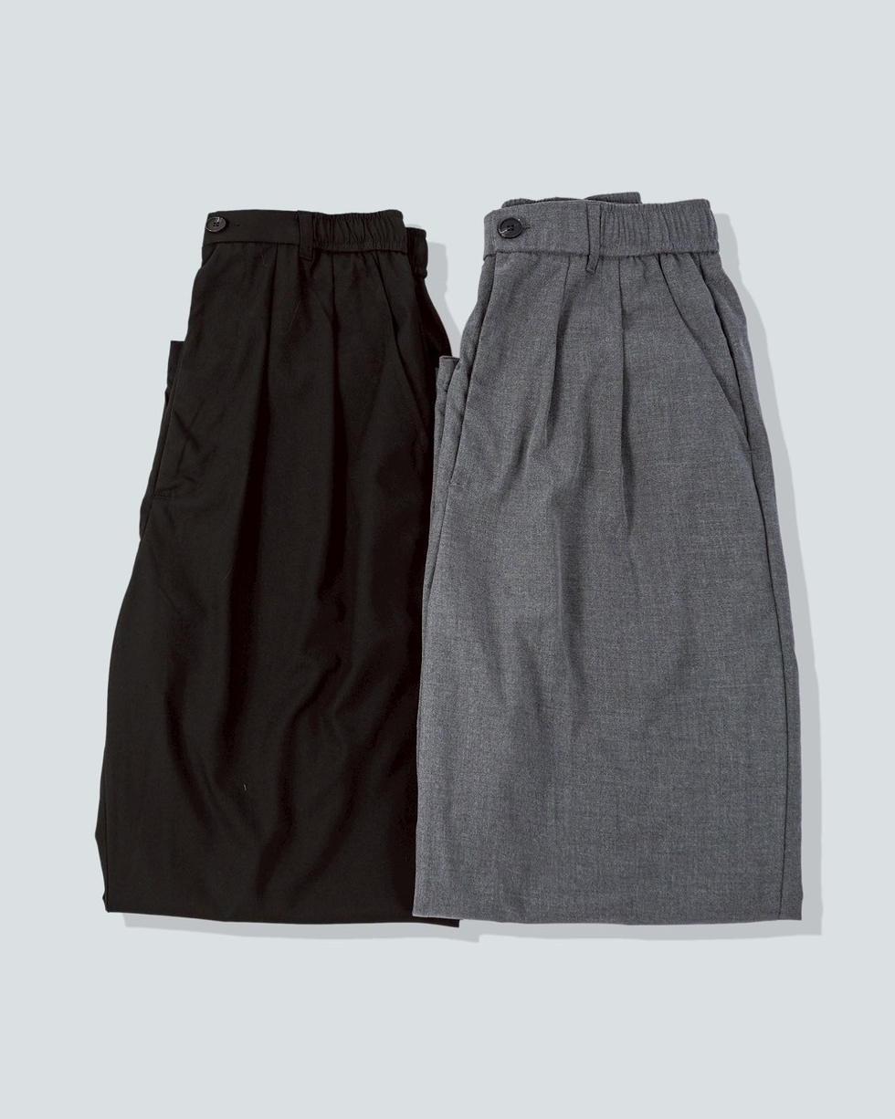 #6450 寬鬆 打折 西裝長褲 黑灰平拍