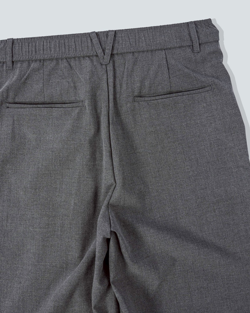 #6450 寬鬆 打折 西裝長褲 灰背面近照