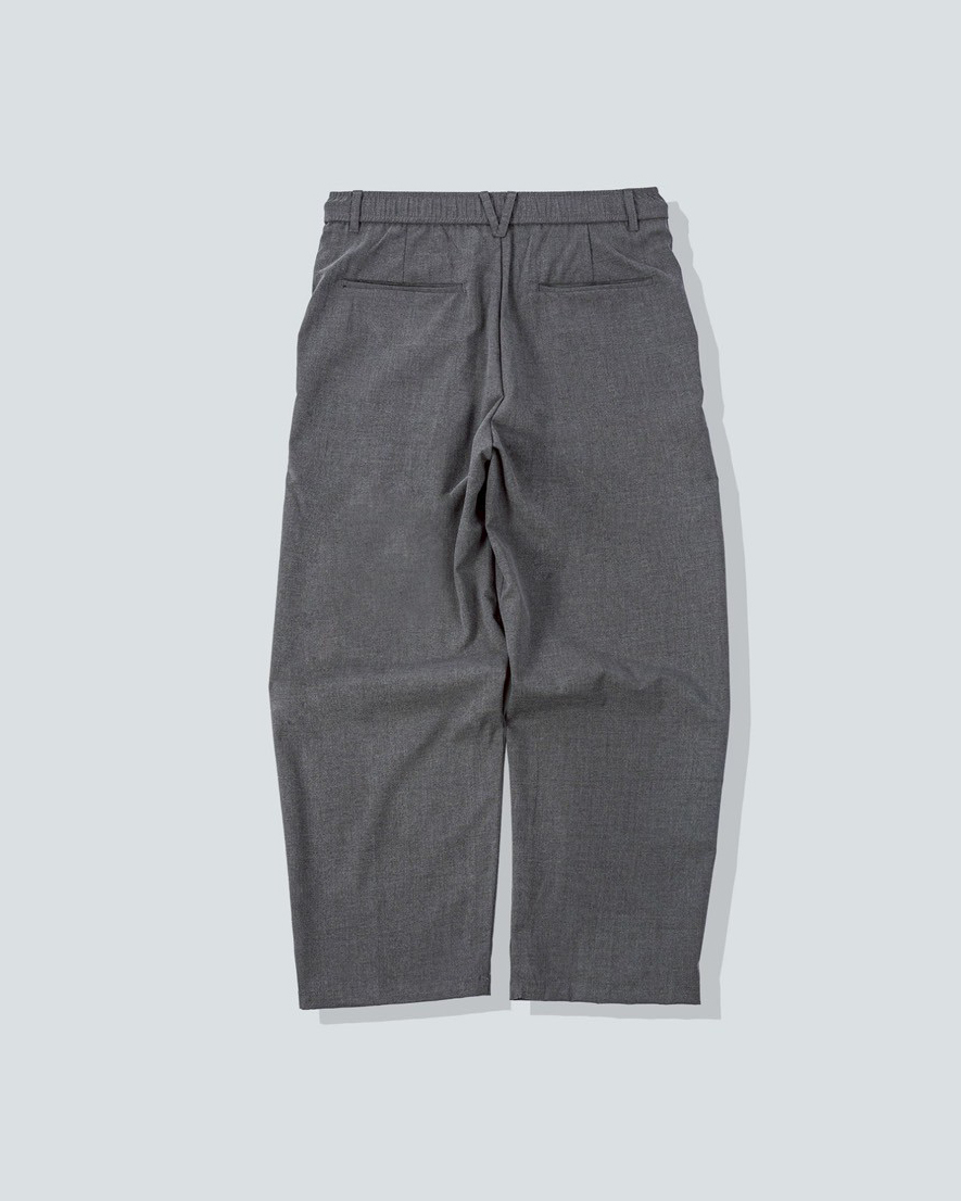 #6450 寬鬆 打折 西裝長褲 灰背面平拍