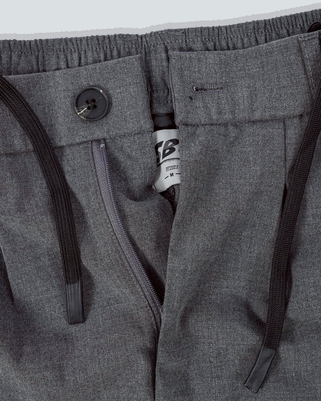 #6450 寬鬆 打折 西裝長褲 灰褲頭細節