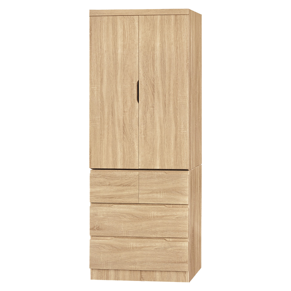 巴斯2.7尺二門四抽衣櫃