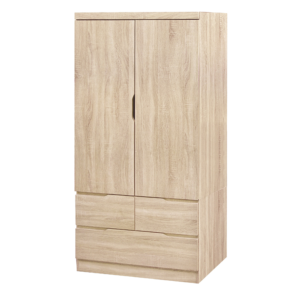 巴斯2.7尺二門三抽衣櫃