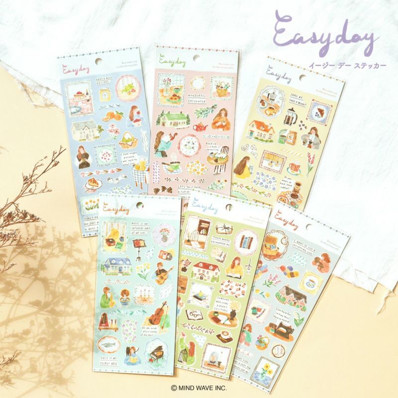 MIND WAVE 貼紙: Easy day 82375 coffee