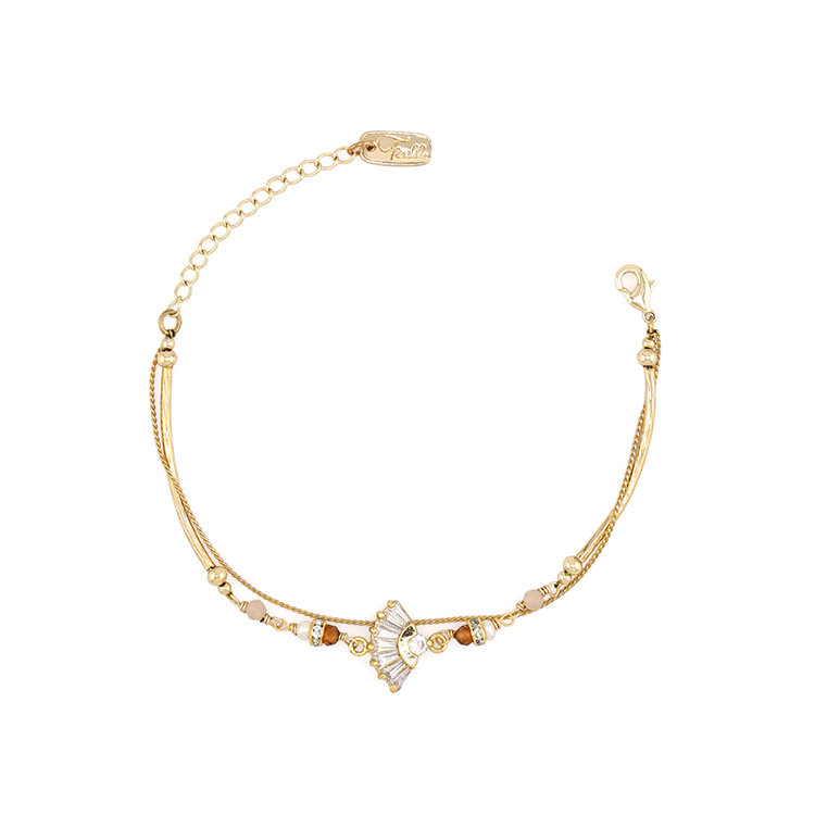 《彰化意象》扇形車庫 • 鐵道旅程 – 太陽橙石榴石 – 手鍊