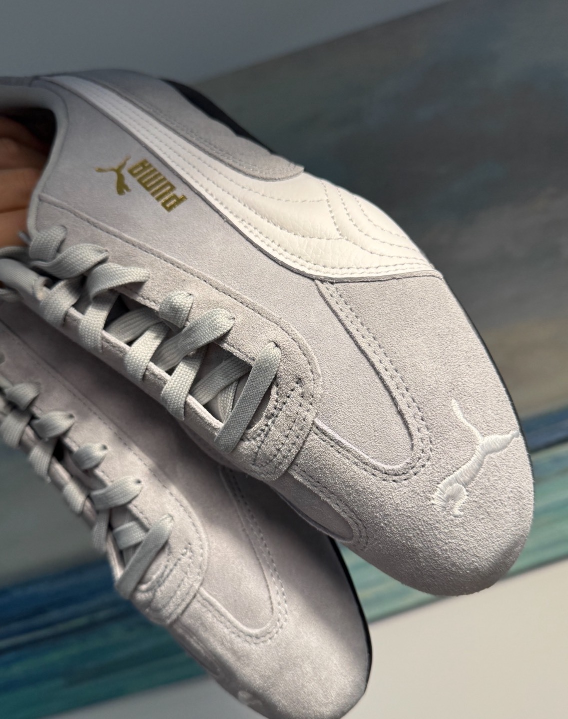 PUMA 彪馬 Speedcat 灰白 薄底賽車鞋 低筒 百搭休閒運動鞋 男女同款 Aug25