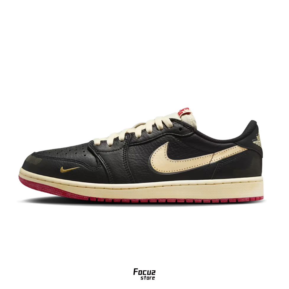 【Focus Store】預購 Nigel Sylvester x Air Jordan 1 Low OG "Better with Time" 黑 米白 紅 IB8958-001
