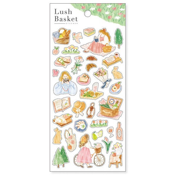 MIND WAVE 貼紙: Lush Basket 82297 Pink