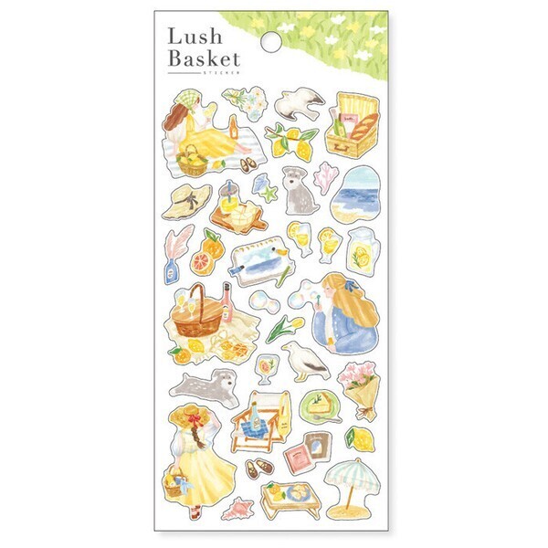 MIND WAVE 貼紙: Lush Basket 82298 Yellow