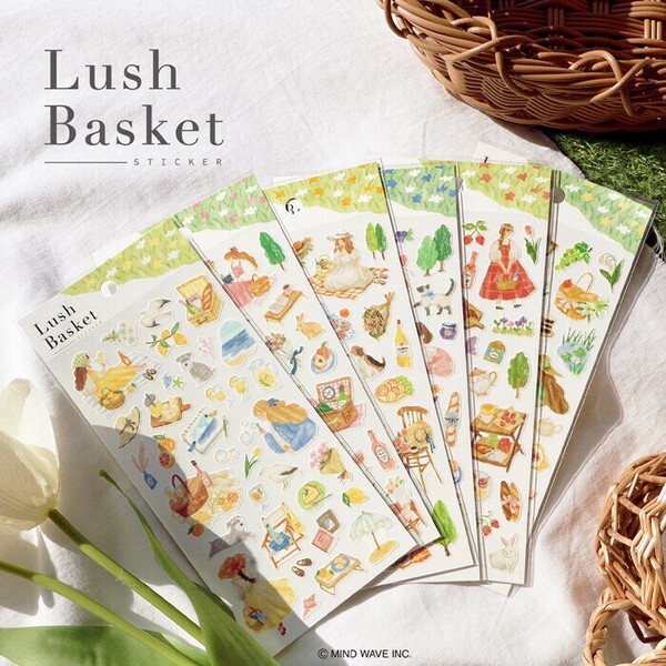 MIND WAVE 貼紙: Lush Basket 82298 Yellow
