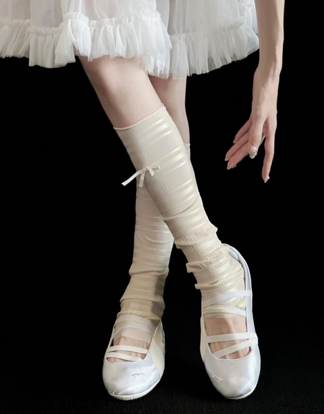 PUMA 彪馬 Speedcat Ballet 芭蕾瑪麗珍 薄底低筒鞋 女款 銀白 舒適百搭休閒鞋 Aug25