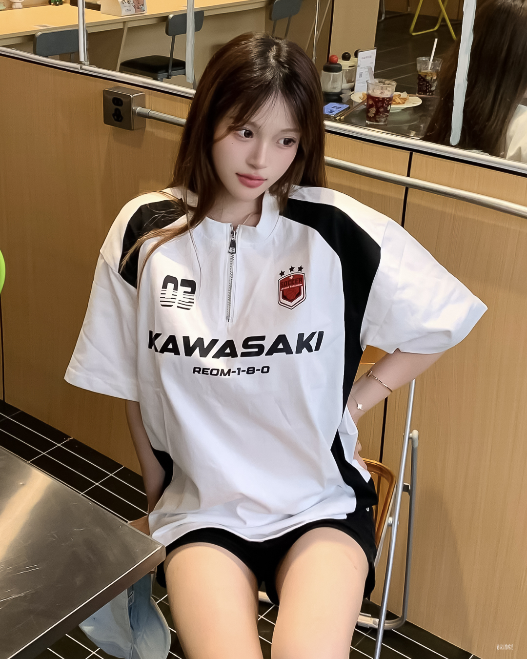 Kawasaki 賽車🏁 刺繡升級版短Ｔ