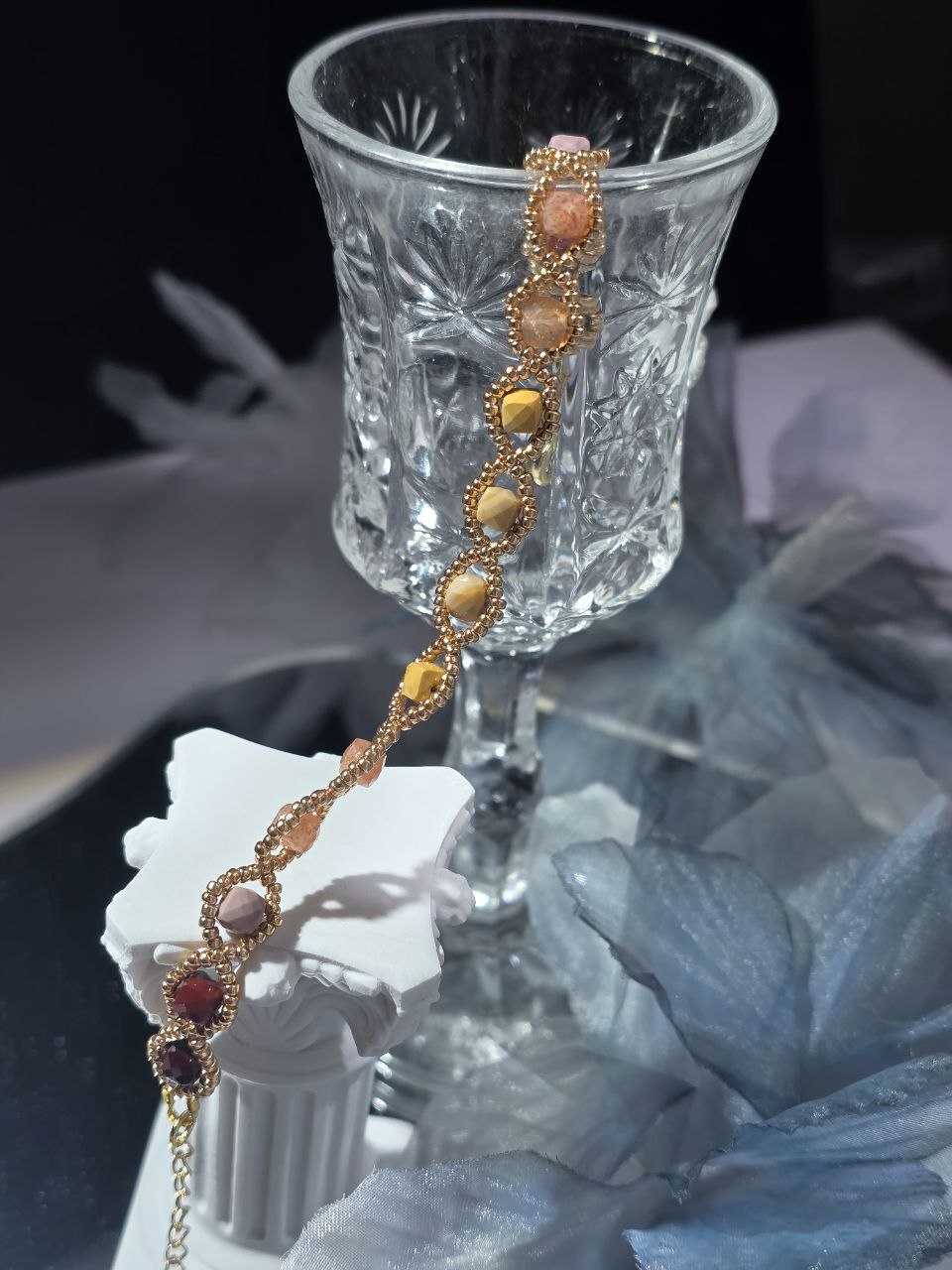 Ａ款：開創星座- 引領之鏈 （天秤座 巨蟹座 摩羯座 白羊座）(阿拉善+太陽石)