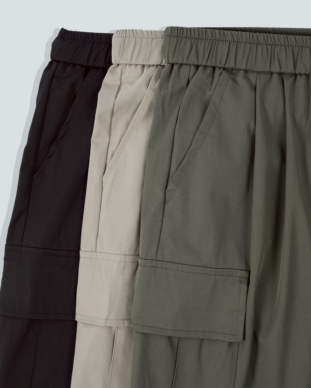 #K661 涼感 親膚 微上寬下窄 長褲 3色近照