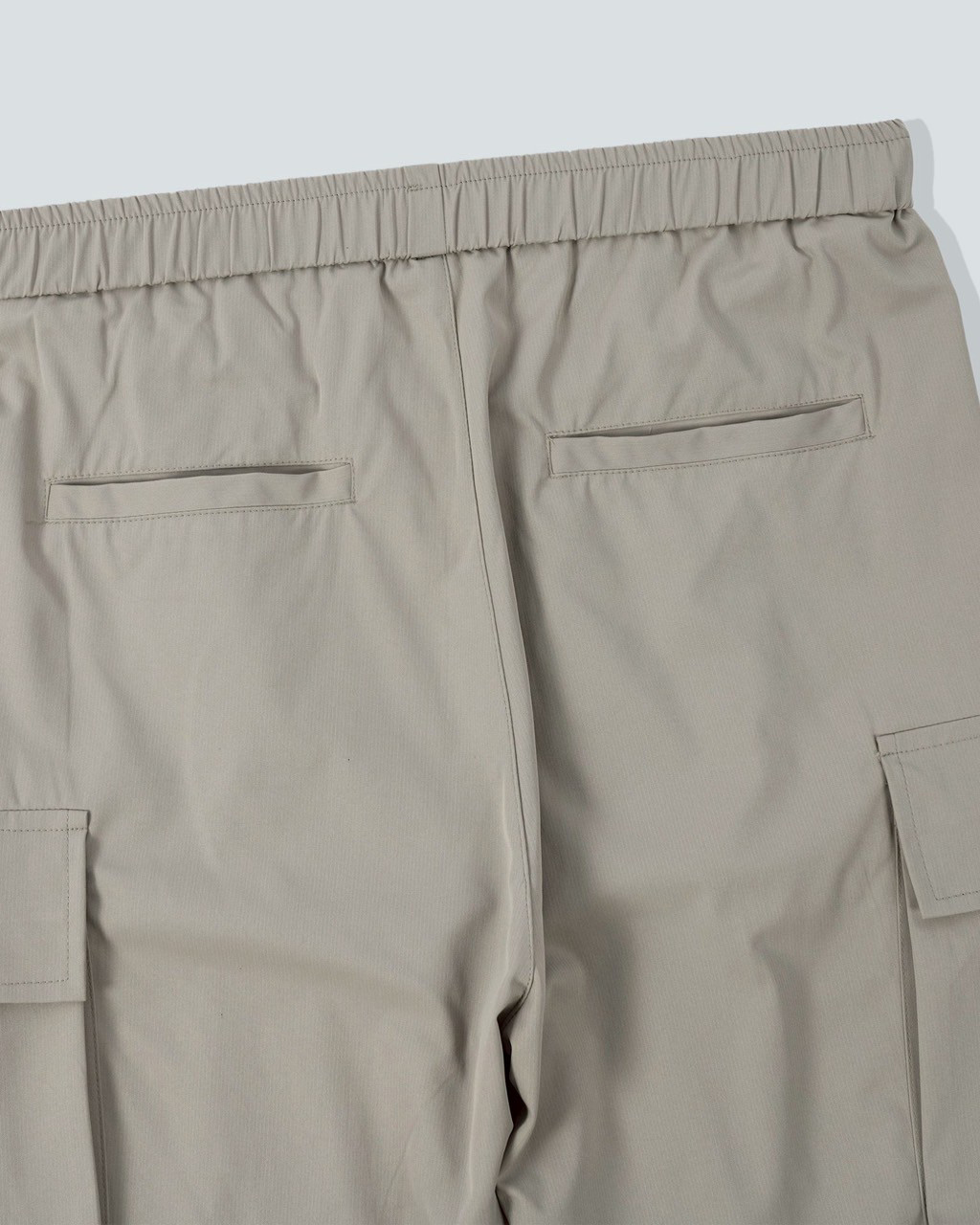 #K661 涼感 親膚 微上寬下窄 長褲 淺卡背面細節平拍