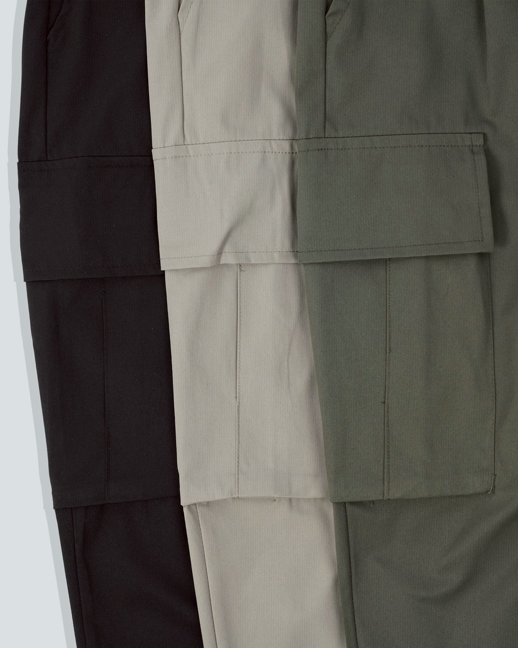 #K661 涼感 親膚 微上寬下窄 長褲 3色口袋細節