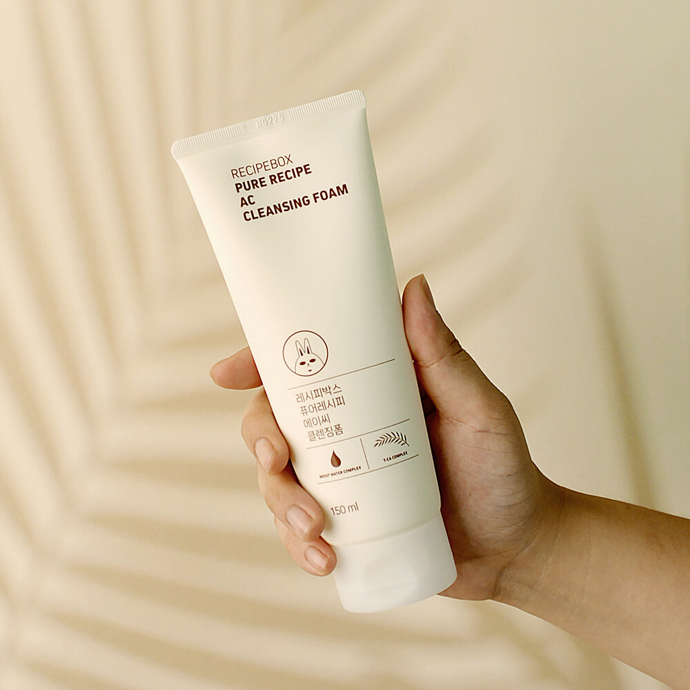 【童心星球】韓國 Recipe Box 韓兔 柔嫩調理抗痘泡沫洗面乳（敏感肌專用）