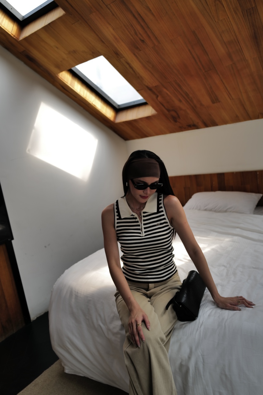 拉鍊針織領子Polo背心*2色