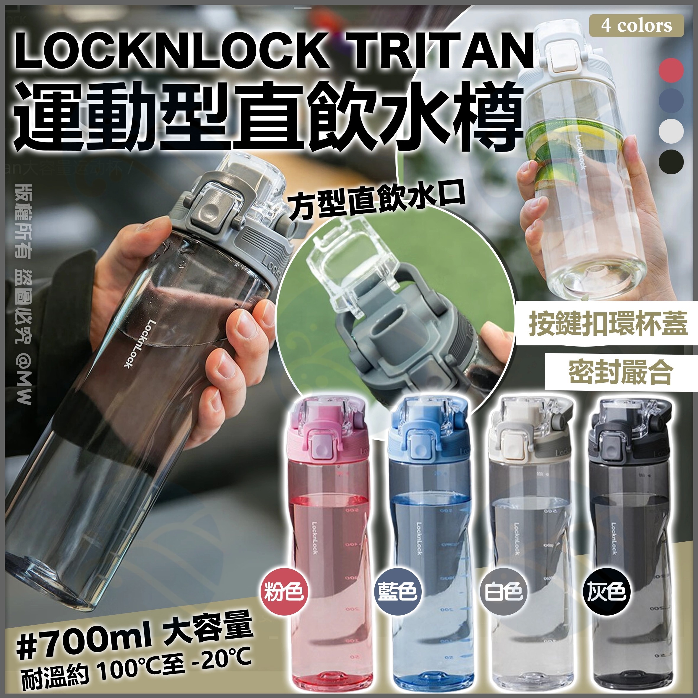 U19767 LocknLock Tritan 運動型直飲水樽
